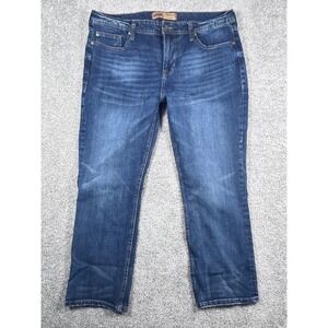 SEVEN7 Premium‎ Denim Co Straight Fit Jeans Mens W38 L30 Blue Brown Tint